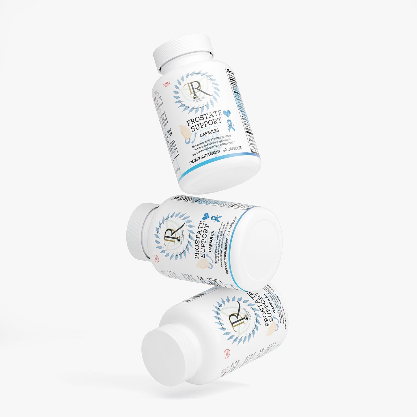 Bottle of prostate support capsules supplements for men Made in USA